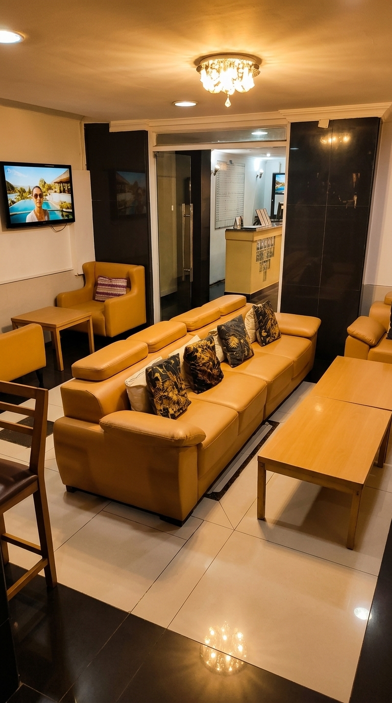 Interior do Hotel Mbambi